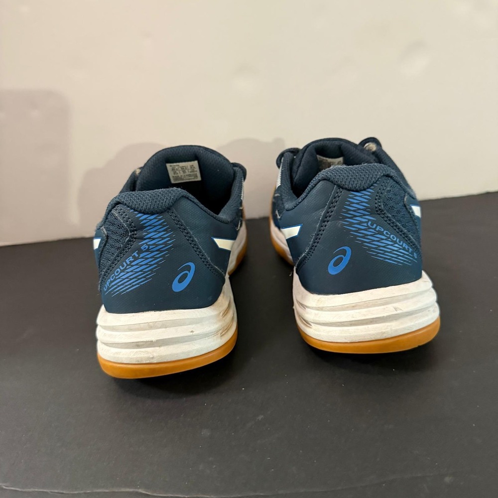Asics Upcourt 5 Mens Navy Blue White Gum Sole Volleyball Shoes Sneakers Size 6.5 - Picture 11 of 16